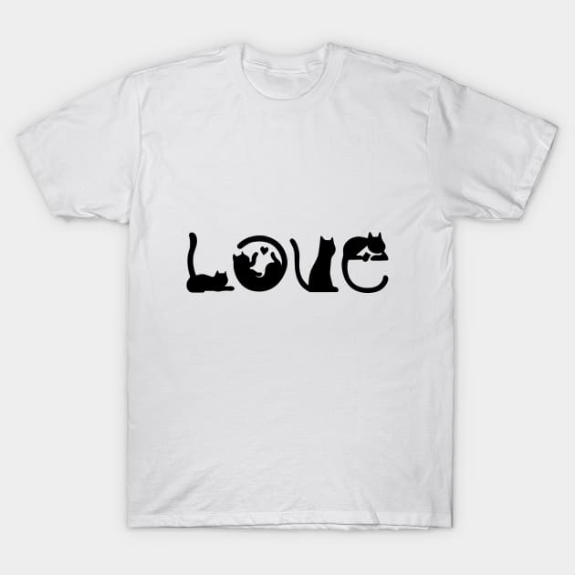 Catlove T-Shirt by Sirgabi